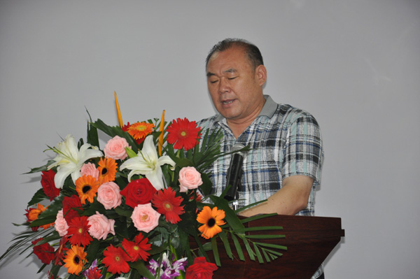 合肥市燃?xì)廪k晉傳銀主任發(fā)表講話，齊達(dá)康加氣站技術(shù)交流